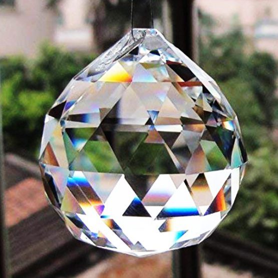 Energized Crystal Ball, Glass Crystal Sphere, Crystal Ball