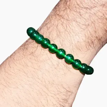 Hara Hakik Bracelet, Green Hakik Bracelet, Green Agate Bracelet, हरा हकीक ब्रेसलेट