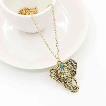 Elephant Face Necklace (हाथी लॉकेट)