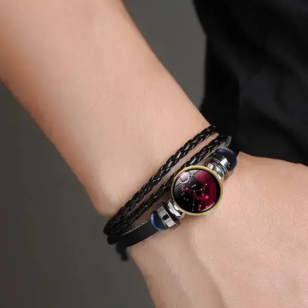 Virgo Leather Bracelet