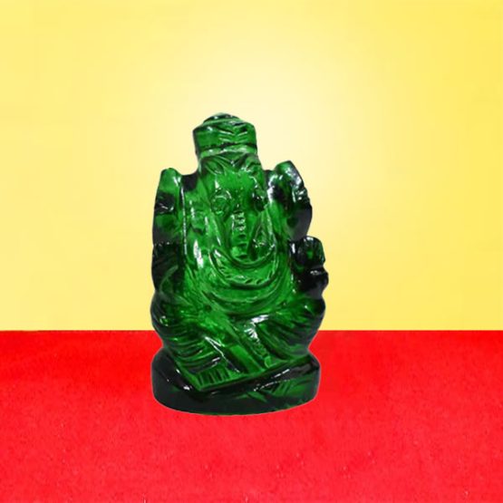 Green Crystal Ganesha, Lord Ganesha green crystal, Green Crystal Ganpati