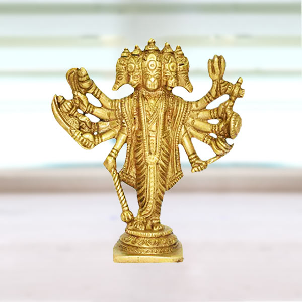 Panchmukhi Hanuman Brass Idol, Panchmukhi Hanuman Brass Murti, Pital Hanuman Murti