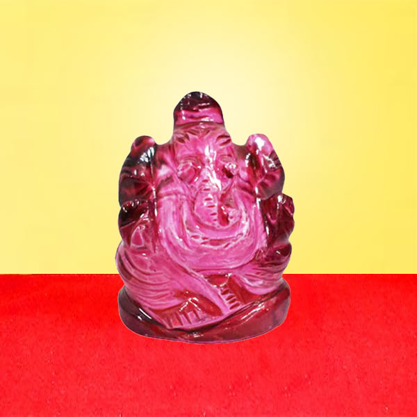 Red Crystal Ganesha, Red Crystal Ganesha Statue, Red Sphatik Ganpati