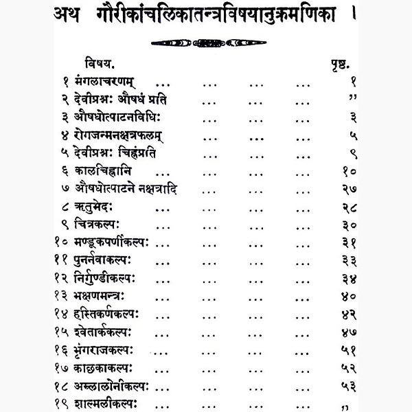 Gaurikanchalika Tantra Book, गौरीकान्चलिका तन्त्र पुस्तक