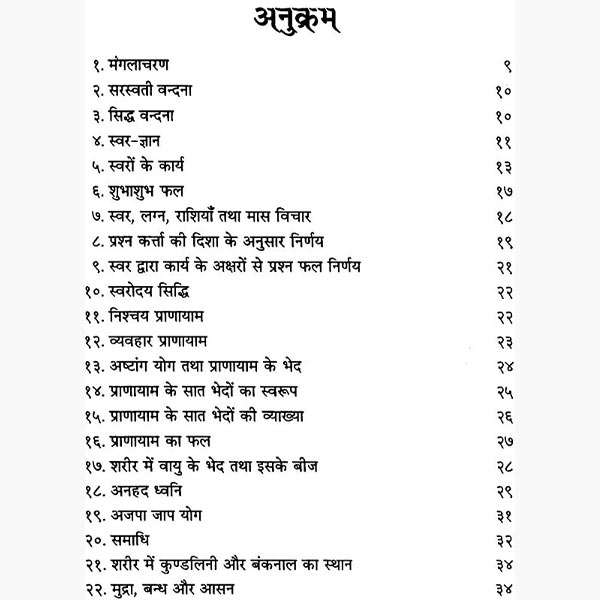 Swar Shastra Book, स्वर शास्त्र पुस्तक