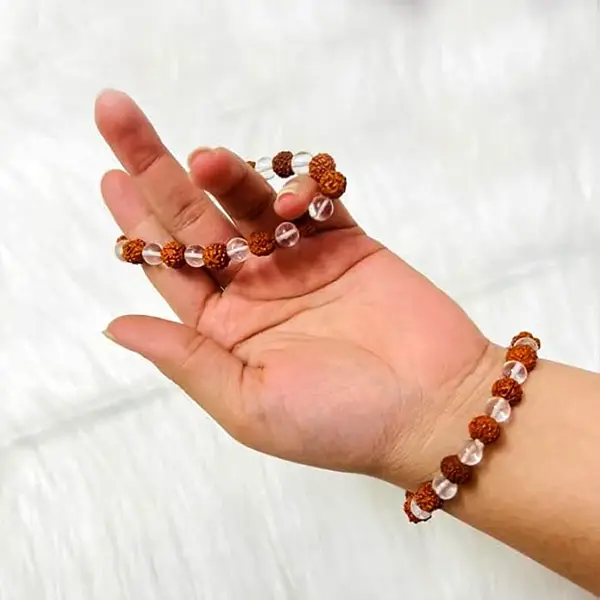 Rudraksha Sphatik Bracelet