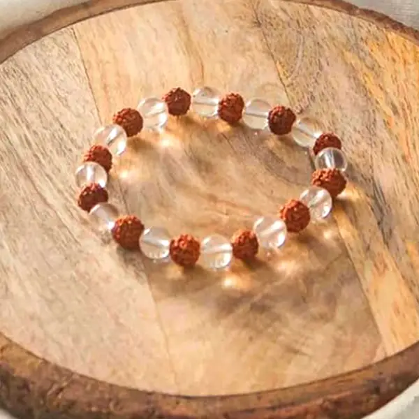 Rudraksha Sphatik Bracelet