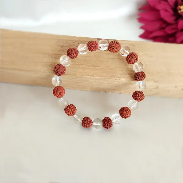 Rudraksha Sphatik Bracelet