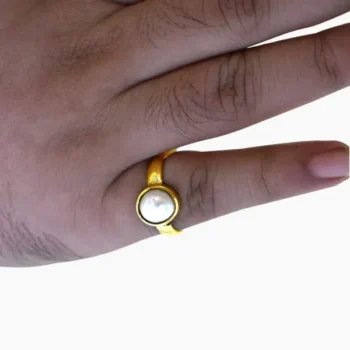 Ashtadhatu Moti Ring (मोती अंगूठी)