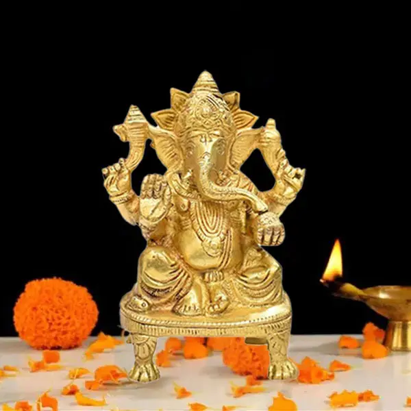 Brass Ganesh Idol