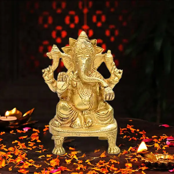 Brass Ganesh Idol