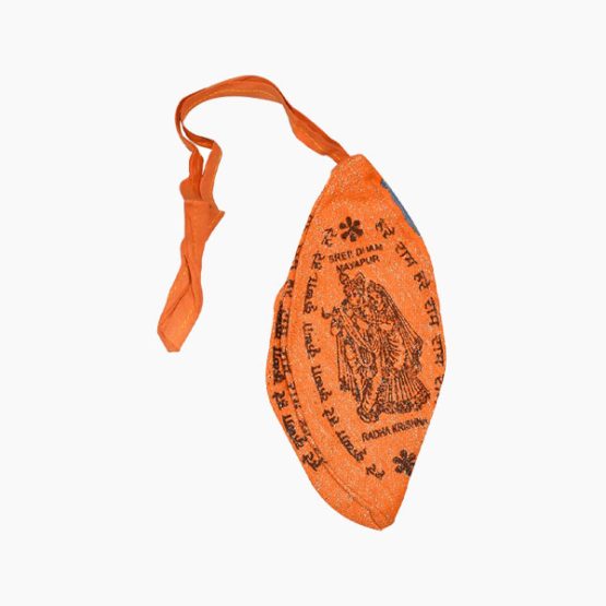 Hand-Painted Shri Krishna Japa Bead Bag | Original Tulsi Mala