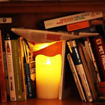 Flickering Yellow Light Candle (लाइट कैंडल)