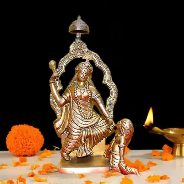 Baglamukhi Brass Murti