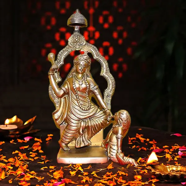 Baglamukhi Brass Murti