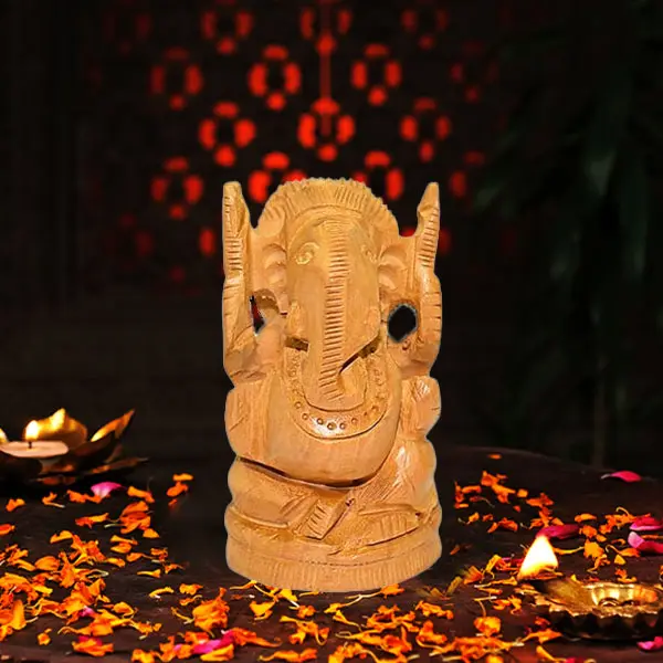 Wooden Ganesha Murti