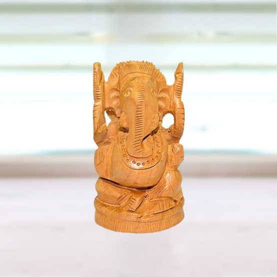 Wooden Ganesha Murti, Wooden Ganesh, Wooden Ganesha Idol