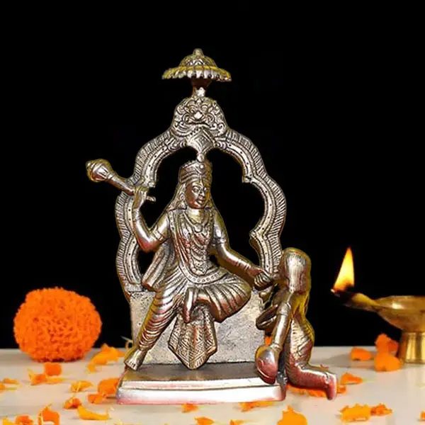 Baglamukhi Brass Statue