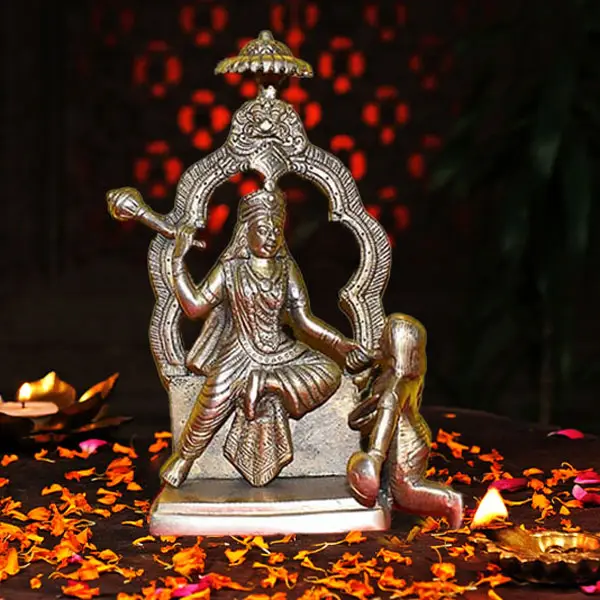 Baglamukhi Brass Statue