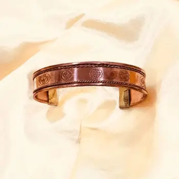 7 Chakra Copper Kada, 7 चक्र तांबे का कड़ा