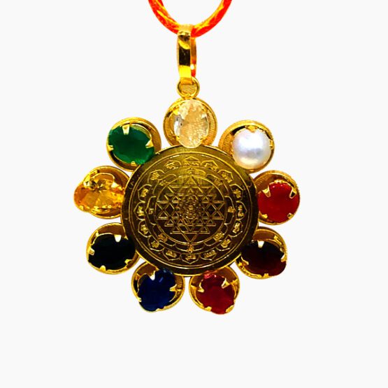 Power of the Sri Yantra: Gold Plated Pendant
