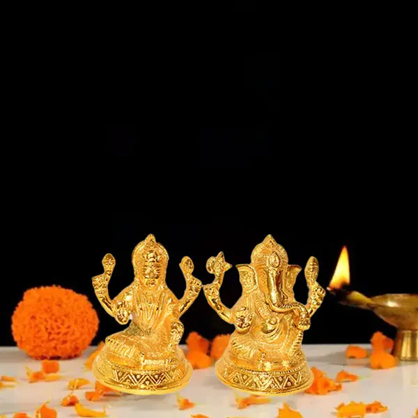 Lakshmi Ganesh Brass Murti