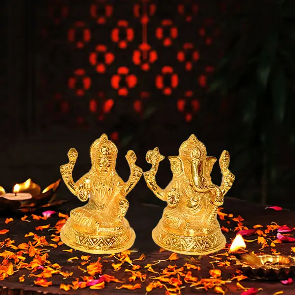 Lakshmi Ganesh Brass Murti