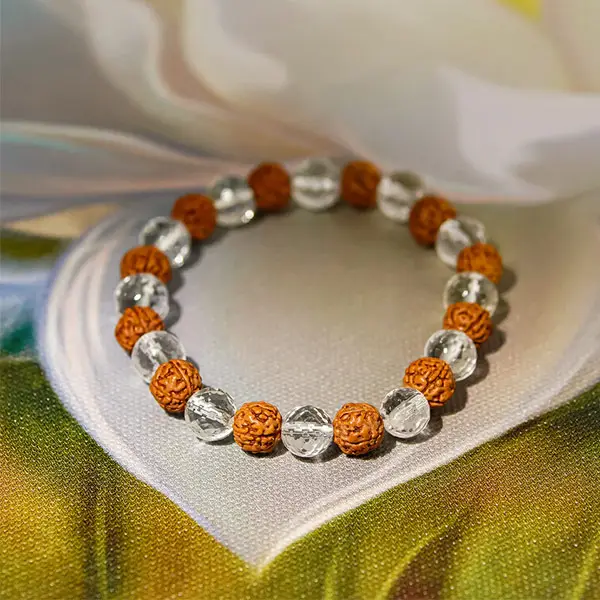 Siddh Rudraksha Crystal Bracelet