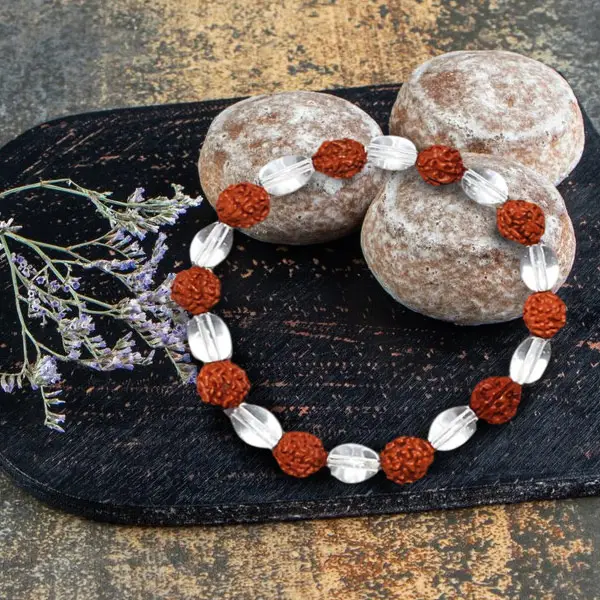 Siddh Rudraksha Crystal Bracelet