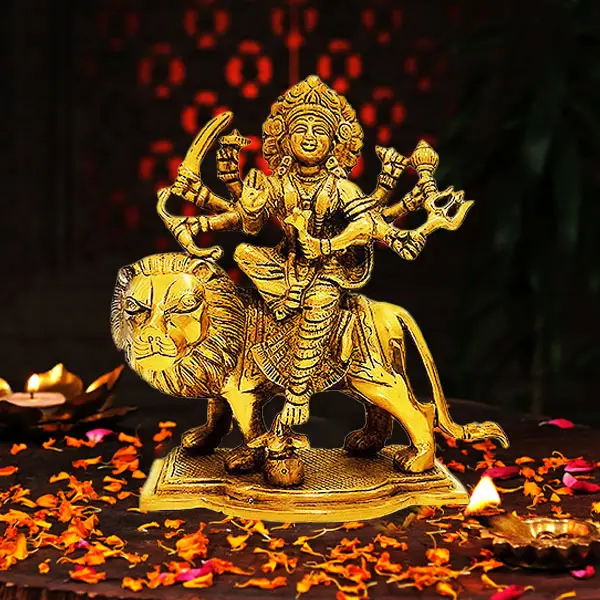 Brass Durga Maa Statue