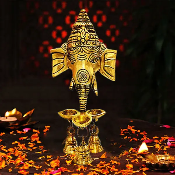 Brass Ganpati Face