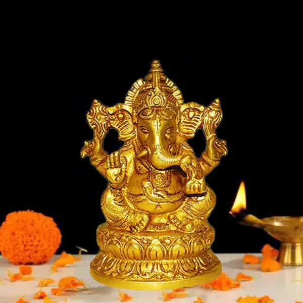 Brass Ganpati Statue