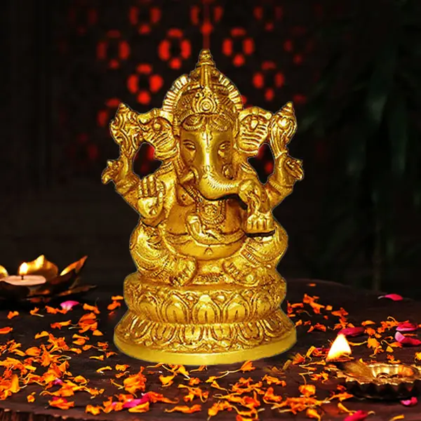 Brass Ganpati Statue