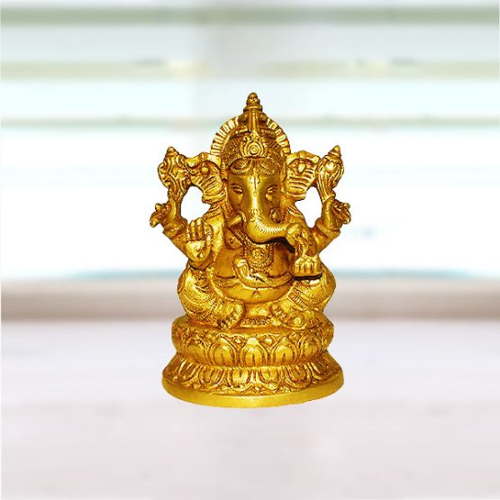 Brass Ganpati Statue, Brass Ganesh Idol, Pital Ganpati Statue