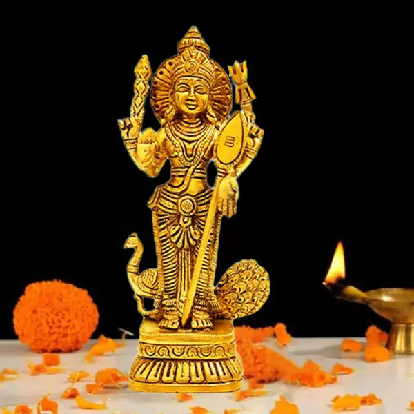 Brass Murugan Statue