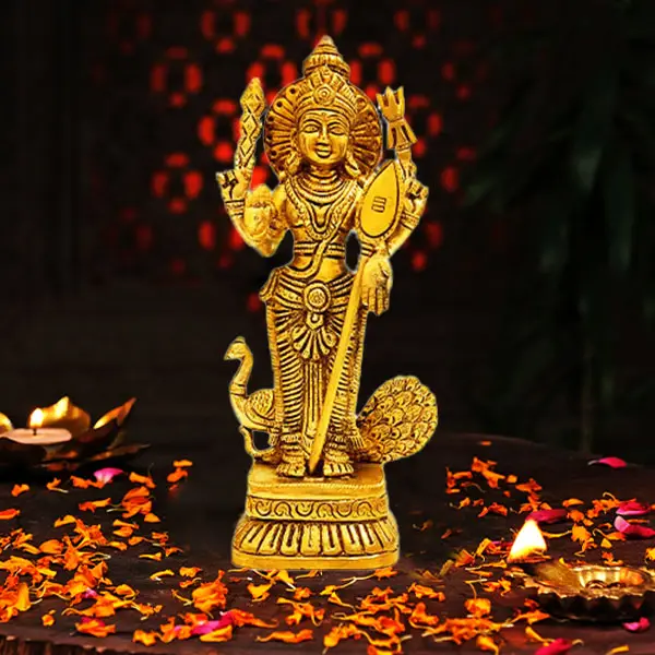 Brass Murugan Statue