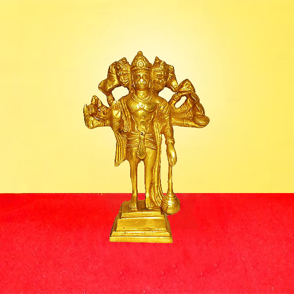 Five Face Hanuman Statue, Panchmukhi Hanuman Pital, Panchmukhi Hanuman Brass