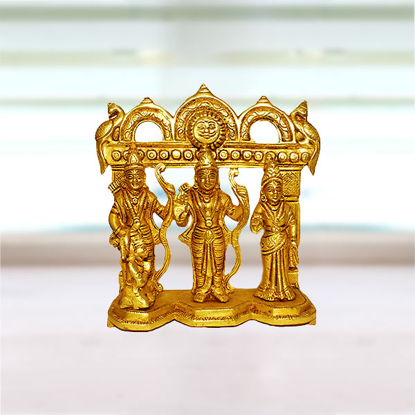 Ram Parivar Brass Idol, Ram Darbar Pital Statue, Ram Darbar Pital Murti