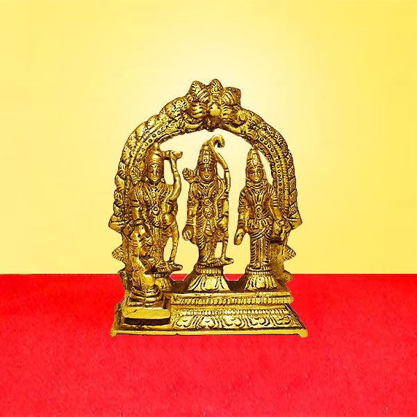 Ram Parivar Brass Murti, Ram Darbar Brass Statue, Ram Darbar Pital Statue