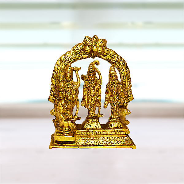 Ram Parivar Brass Murti, Ram Darbar Brass Statue, Ram Darbar Pital Statue
