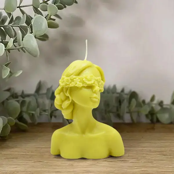 Blind Folded Lady Candle