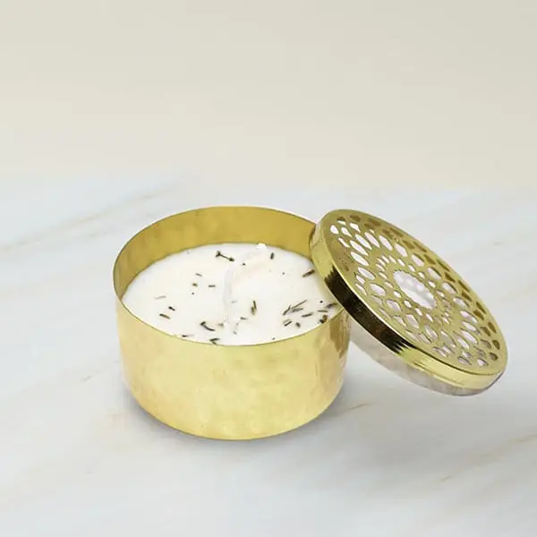 Brass Bowl Candle