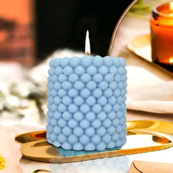 Bubble Pillar Candle