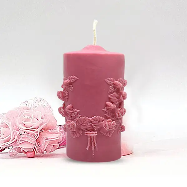 Flower Pillar Candle