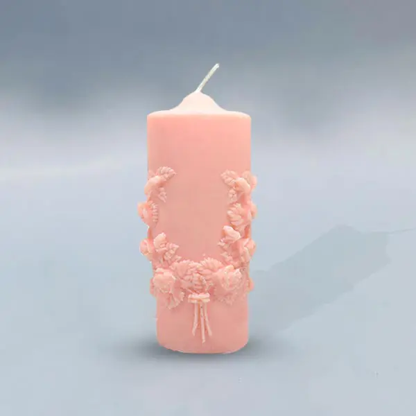 Flower Pillar Candle