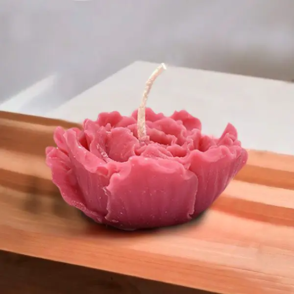 Peony Flower Candle