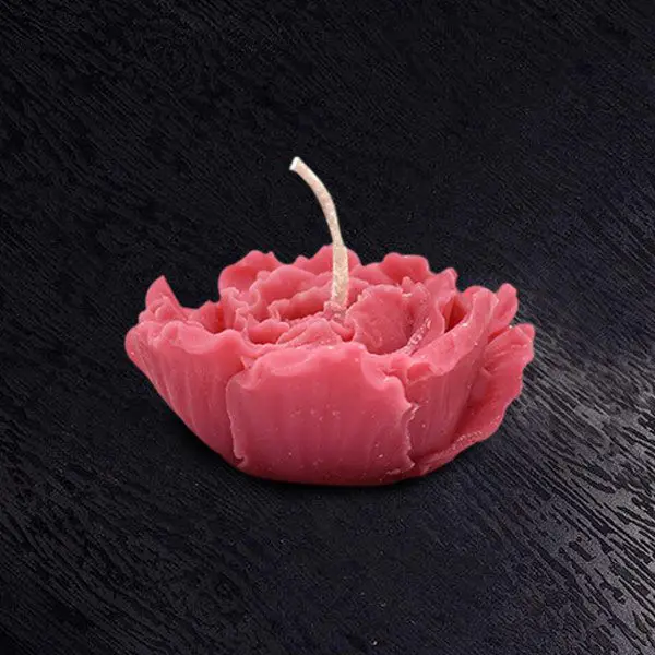 Peony Flower Candle