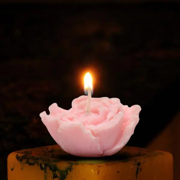 Peony Flower Candle