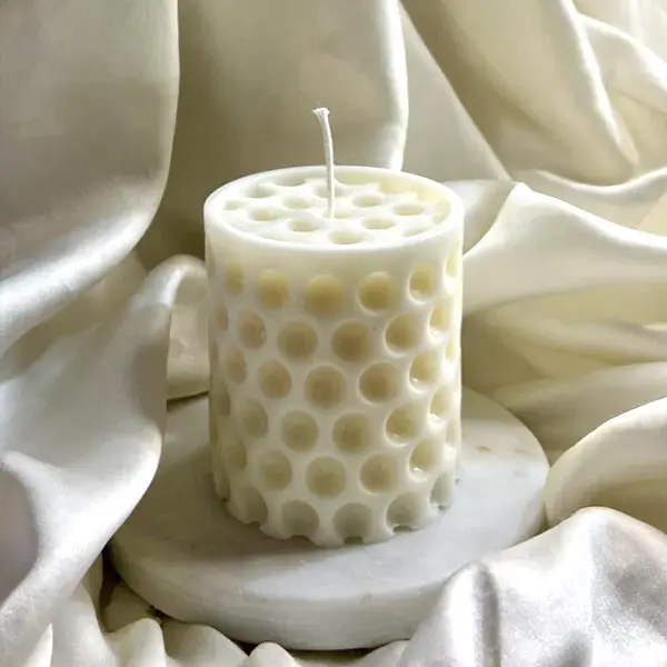 Bubble Pillar Candle