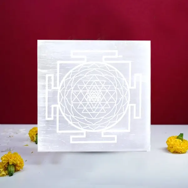 Selenite Shree Yantra